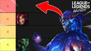 WILD RIFT Tier List Patch 50a Season 12  NEW ITEMS OP ASOL HOTFIX BUFF [upl. by Erle475]