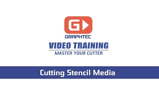 Graphtec CE7000  Cutting Stencil Media [upl. by Ime]