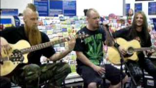 5 Five Finger Death Punch plays The Bleeding acoustic LIVE Best Buy [upl. by Osbourne900]