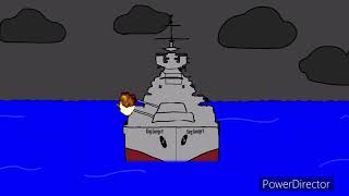 Sabaton Bismarck  KMS Bismarck Sinking PowerDirector Animation [upl. by Allebasi]