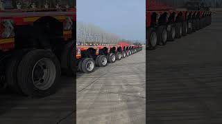 XuzhouHuabang hydraulic suspension trailer HBN2 series minimum height of cargo platform 700mm [upl. by Intruoc]