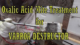 Beekeeping Oxalic Acid Wand Mite Treatment varroa destructor [upl. by Trotta925]