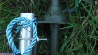 How to put up a CB antenna on a 20ft mast in the field [upl. by Nael]