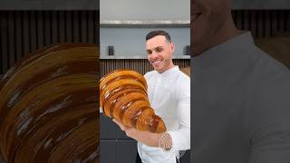 Giant Croissant 🥐 The making of the croissant from the coffee cup video amauryguichon croissant [upl. by Ameg]