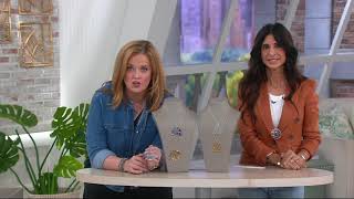 JZ by Jennifer Zeuner Sterling or 18K Plated Pendant Necklace on QVC [upl. by Nali]