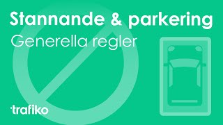 Generella Regler för Stannande amp Parkering Parkering del 1 [upl. by Gujral]