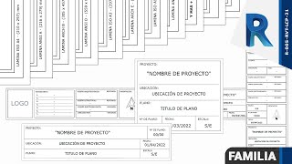 MEMBRETE  ENCABEZADO  RÓTULO  Revit 2024  Crea y modifica tu propio Diseño 🖊 [upl. by Ahsiym]