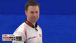 Round of 8  Home Hardware Canadian Mixed Doubles  EinarsonGushue vs JonesLaing [upl. by Landmeier60]