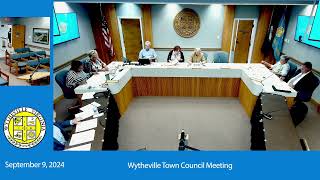 Wytheville Town Council  September 9 2024 [upl. by Anoel]