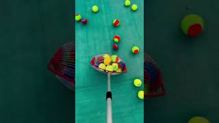 🎾🎾Tennis Ball Collector The MustHave smalleyes games smallball sportsequipment [upl. by Aggi]