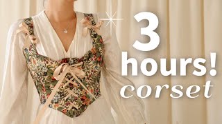 DIY Romantic Cottagecore Corset Sewing Tutorial PDF patternsOJCO0001 [upl. by Marashio]