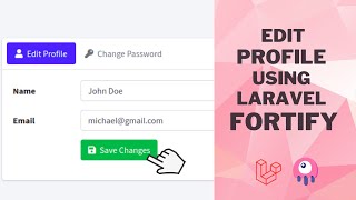 How to Edit Profile Information using Laravel Fortify and Livewire [upl. by Ulrick]