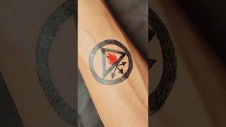 HOW TO MAKE A SIMPLE TATTOO ideatattoo tattooideas art tattooartist art shorts [upl. by Aremus]