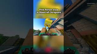 FIRST PERSON VIEW In Minecraft Dungeons shorts [upl. by Janot]