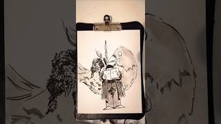 GUIDEBOOK día 15 Inktober inktober jarch1280 ink guidebook ilustration [upl. by Dlareg]