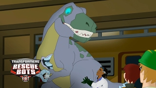 Transformers Rescue Bots Season 1  Trex and Tricks Official Clip  Transformers Junior [upl. by Kcirdehs920]