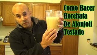 Horchata De Ajonjolí Tostado  Leche De Sésamo Tostado  Benne [upl. by Alphonso598]