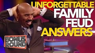 UNFORGETTABLE FAMILY FEUD Answers amp Steve Harvey Funny Moments On Family Feud USA [upl. by Riggins371]