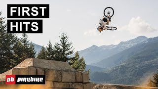 Revealing The 2024 Joyride Slopestyle Course First Hits AND Course Walkthrough  Crankworx Whistler [upl. by Aiyram714]