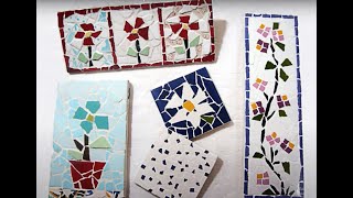 MOSAICO FÁCIL Como Fazer Mosaico de Azulejos  PT1  DIY How to Make Tiles Mosaic [upl. by Carnahan]