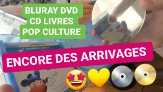 ENCORE DES ARRIVAGES 🤩 DVD BLURAY CD LIVRES JOUETS  UNBOXING LA BOURSE AUX LIVRES 😁 [upl. by Ilegna]