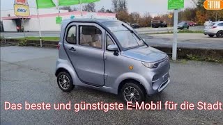 Kabinenroller Flow das ideale Mini EAuto für die Stadt und Kurzstrecke Elektromobil EMobil 45 kmh [upl. by Belvia283]