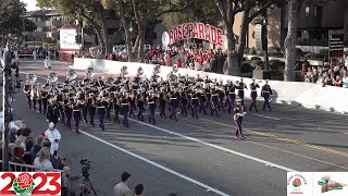 USMC West Coast Composite Band  The Marines Hymn  2023 Pasadena Rose Parade [upl. by Naerad]