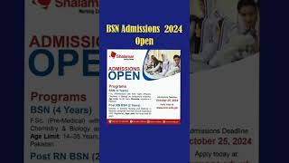 BSN Admissions 2023 open [upl. by Sherrill]