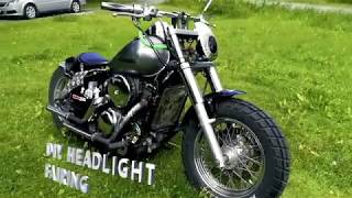 DIY headlight fairing from an old lamp [upl. by Eldnar676]