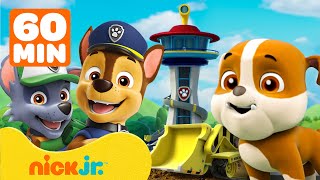 Rubble Joins the PAW Patrol w Marshall amp Chase  1 Hour Compilation  Rubble amp Crew [upl. by Ayanet475]