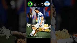 Argentina vs Brazil copa America 2024 football messi shorts viralshorts [upl. by Arlette53]