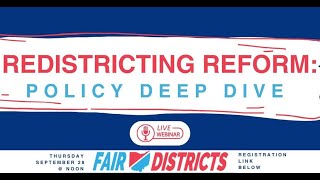 Ohio Redistricting Reform Policy Deep Dive with Citizens Not Politicians  September 28 2023 [upl. by Arodaeht]