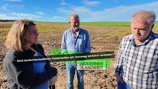 Sind landwirtschaftliche Feldarbeiten am Sonntag wirklich verboten  Zwei Landwirten droht Bußgeld [upl. by Danzig]