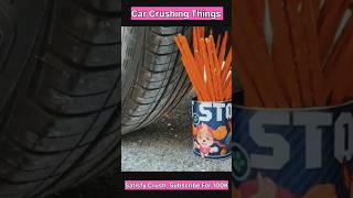 Car crushing crunching things  things crushed by car SatisfyCrushasmrasmrshort crunching [upl. by Idzik]