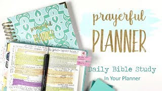 Prayerful Planner  Daily Bible Study in Your Planner [upl. by Melisent]