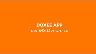 Doxee App per Ms Dynamics [upl. by Reidid]