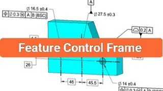 Geometric Dimensioning and Tolerancing  GDampT fundamental concept What is Feature Control Frame [upl. by Adnala]