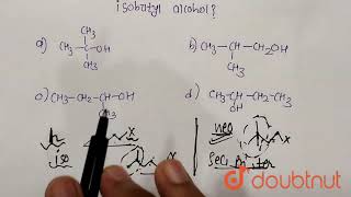 Which of the following represents isobutyl alcohol   12  ALCOHOLS PHENOLS AND ETHERS  CHE [upl. by Feerahs]