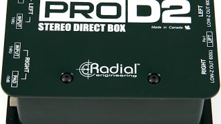 Radial Pro D2 Passive Stereo Direct Box  REVIEW [upl. by Minerva240]