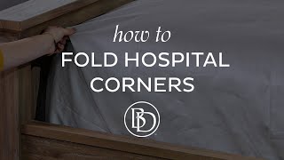 How to Fold Hospital Corners [upl. by Miner206]