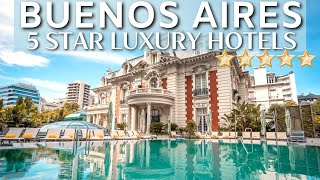 TOP 10 Best Luxury 5 Star Hotels BUENOS AIRES  Argentina  PART 1 [upl. by Allys259]