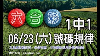 20180623六六合彩 號碼規律：1中1 [upl. by Jenkins]