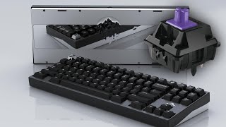 Glarses Cherry MX Purple Soundtest in Glacier80 Plateless [upl. by Hinze]