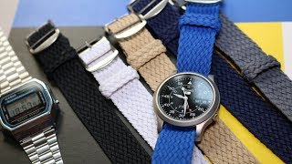 I try many perlon straps on my Seiko SNK809 [upl. by Dwinnell]