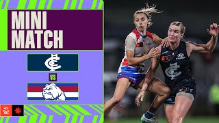 Carlton v Western Bulldogs Mini Match  Week Eight 2024  AFLW [upl. by Eirollam]