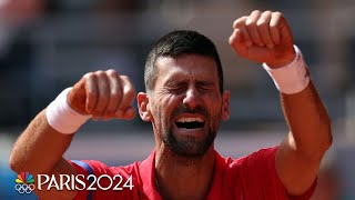 Tennis Breakdown Novak Djokovic wins gold Italy makes history  Paris Olympics  NBC Sports [upl. by Suravat871]