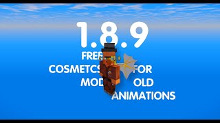 HOW TO INSTALL FREE COSMETICS FOR OLD ANIMATIONS MOD MINECRAFT FORGE [upl. by Esinart]