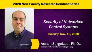 2020 New Faculty Research Seminar with Arman Sargolzaei PhD Assistant Professor [upl. by Torbert]