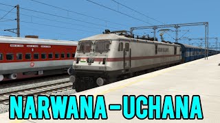 Narwana Junction to Uchana Railway Station Train Journey  New Route Train Simulator 2024 [upl. by Airod]