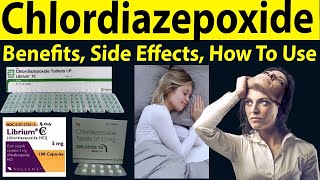 Chlordiazepoxide tablets ip 10 mg 5 mg in Hindi  Librium 10 mg tablet uses in hindi  Uses Dose [upl. by Jenesia39]